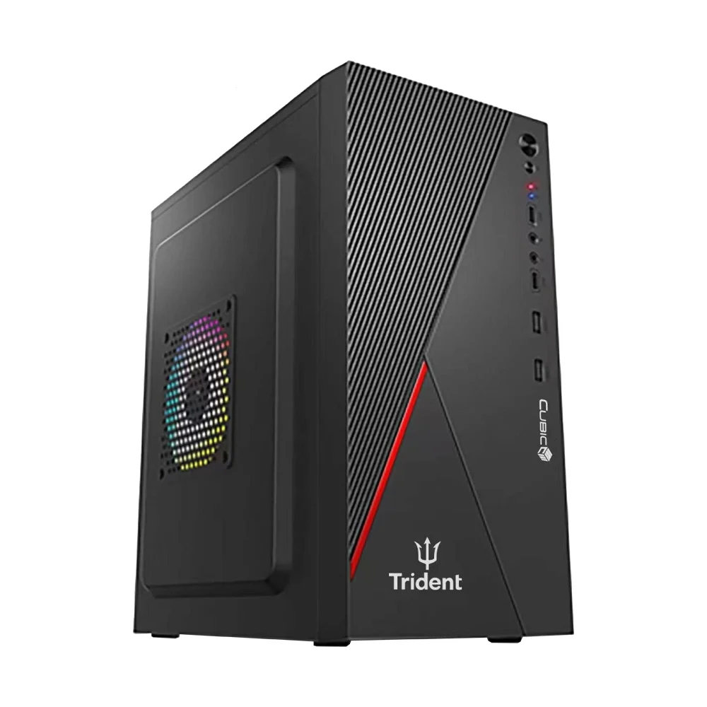 mATX CASE (NP) CUBIC TRIDENT BLACK