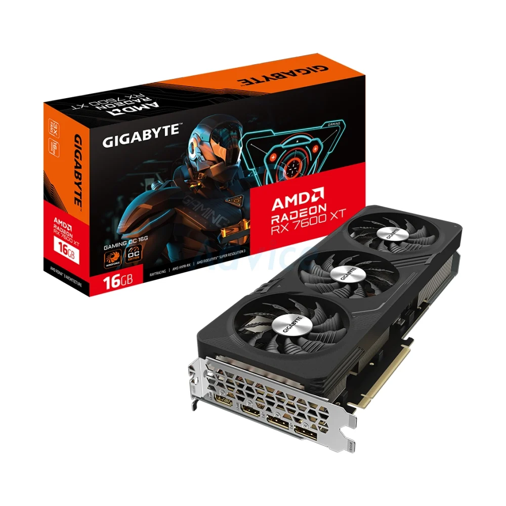 VGA GIGABYTE RADEON RX 7600XT GAMING OC - 16GB GDDR6